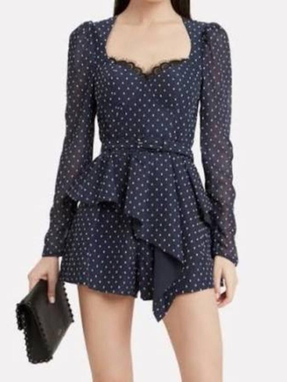 Self-Portrait Rent Polka dot playsuit - Picture 4 of 7